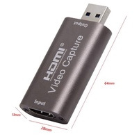 Nouvelle Carte de Capture Vidéo USB 3.0 en Alliage d'Aluminium 1080P 60Hz Full HD pour Diffusion en Direct et Imagerie Médicale sur Ordinateur
