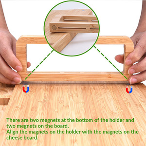 Tabla de Quesos de Bambú con Juego de Cuchillos 36x28x1.5cm Para Uso Doméstico - Product Image 2
