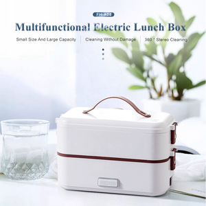 Lunch Box Stocked Insulated SS Lunch Box Electric Multi-Layer Lunch Box W/ Cutlery Bento Food Container Storage Breakfast Boxes W/ Heating