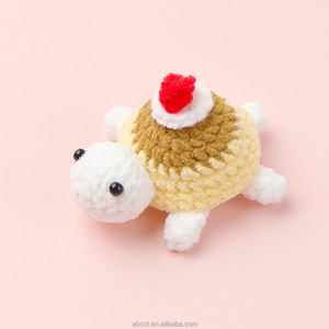 Trang trí nội thất đáng yêu mini móc Amigurumi gỗ đầy màu sắc dệt kim tích cực Crochet rùa búp bê - Product Image 4