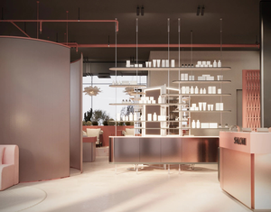 One Stop Beauty Shop Renovation Service Custom Salon Display Counter for Hair and Nail Salon Interior Design - Product Image 2