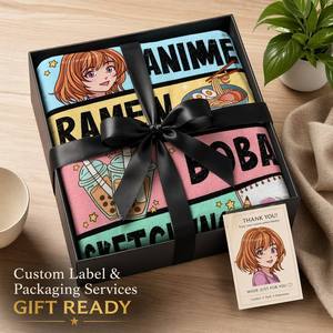 Coperta in flanella all'ingrosso con stampa a tema anime, design Ramen Boba, certificata FAMA GRS OEKO TEX, MOQ 1000, per la vendita al dettaglio - Product Image 5