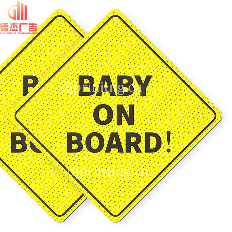 Custom car window baby on board sticker baby on board car signs