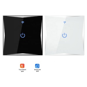 Interruptor inteligente de automatización del hogar con aplicación Tuya, Panel táctil de cristal estándar Eu/UK, 1/2/3/4 Gang, Wifi, interruptores de luz táctiles inteligentes - Product Image 3