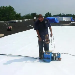 गर्मी प्रतिरोधी छत झिल्ली सफेद टीपीओ Waterproofing झिल्ली छत के लिए 1.2mm 1.5mm 2.0mm