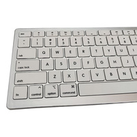 Keyboard Nirkabel Apple 2.4G BT Portabel OEM dengan Logo Kustom untuk Tablet, Keyboard iPad Isi Ulang dan Combo Mouse