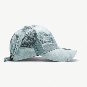 Casquette de baseball unisexe toutes saisons 100 % coton, 6 panneaux, motif camouflage satiné, style bec de canard, tendance et moderne - Product Image 3