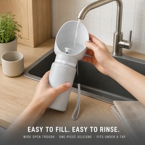 Portable Silicone Dog <b>Water</b> <b>Bottle</b> 550ml Pet Travel Drinking Cup Outdoor Walking Drinking Bowl - Product Image 4