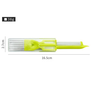 Multi Functional Vegetable Cutter Stainless Steel Onion Slicer With Protective Cover For Shredded Scallions Kitchen Tool - Product Image 3