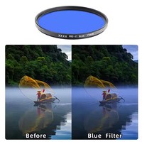 Filtre FX en verre optique OEM Options de couleur Rouge Orange Jaune Vert Bleu pour caméra et éclairage Filtre dichroïque passe-bande