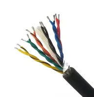 Câble de communication RVVP RVSP 4 conducteurs 2 paires torsadées souple blindé en cuivre pour signal et commande