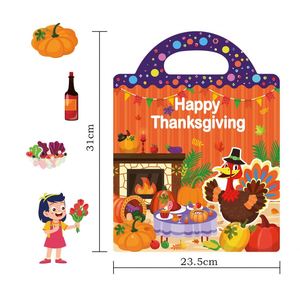 Libro de Pegatinas de Cosecha de Granja de Otoño para Niños con Pegatinas Reutilizables DIY - Product Image 5