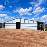 Bâtiment d'élevage préfabriqué en structure métallique pour projets agricoles