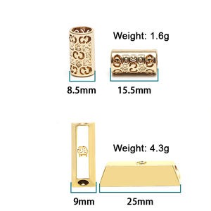 وصل حديثًا أحذية معدنية محفورة مخصصة أربطة سدادة حبل تصميم نمط نهاية السلسلة للرباط هوديس/كلب نيوفوندلاند - Product Image 2