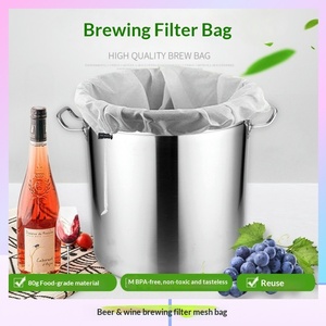 Bolsa <span class=keywords><strong>de</strong></span> filtro <span class=keywords><strong>de</strong></span> poliéster reutilizable sin BPA <span class=keywords><strong>de</strong></span> grado alimenticio para separación <span class=keywords><strong>de</strong></span> pulpa <span class=keywords><strong>de</strong></span> zumo, filtro para cerveza y <span class=keywords><strong>vino</strong></span>, directo <span class=keywords><strong>de</strong></span> fábrica - Product Image 3