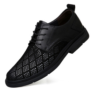 รองเท้าผู้ชายรุ่นใหม่ประจำฤดูร้อนปี 2026 |   รองเท้ากีฬาน้ำหนักเบาพื้นผิวตาข่ายระบายอากาศแบบผูกเชือกแบบโปร่ง - Product Image 1