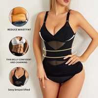 Gilet sculptant pour femme grande taille en nylon antibactérien, sans couture, à maintien moyen, avec six rangées de boucles, pour amincissement du ventre, modèle transfrontalier