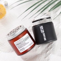 Pot en verre vide de 100 ml pour diffuseur d'huiles essentielles de voiture, désodorisant d'air, avec couvercle