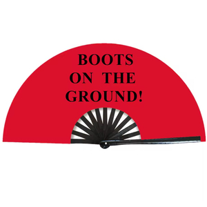 Abanicos de Mano de Bambú y Plástico de Poliéster de Color Liso con Impresión de LOGO Personalizado, Novedad 2025, para Baile Line Dance y Botas en el Suelo - Product Image 4