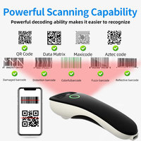 Mini escáner de código de barras USB con cable/diente azul/2,4G inalámbrico 1D 2D escáner QR PDF417 EAN13 lector de código de barras de matriz de datos