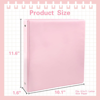 Lime plastique A4 en polypropylène personnalisable d'usine Classeur vierge 3 anneaux Classeur en PP Papeterie de bureau pour étudiants