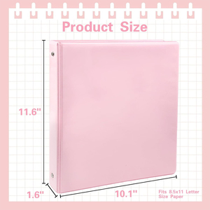 Tùy chỉnh nhà máy Polypropylene A4 nhựa tập tin trống chất kết dính thư mục 3 NhẪn Pp chất kết dính văn phòng sinh viên văn phòng phẩm - Product Image 2