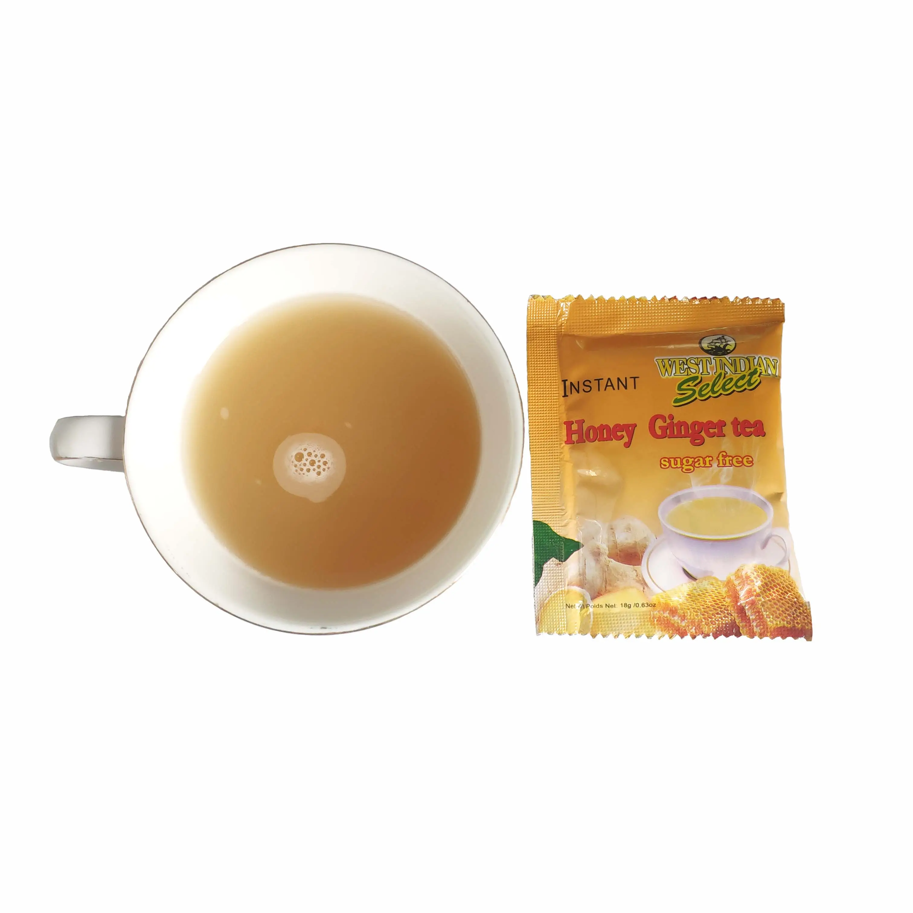 Grãos de chá de gengibre de mel, chá de gengibre vermelho, bebida instantânea de mel, aloe de gengibre