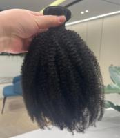 Vente en gros, extension de cheveux à cuticules alignées 12A 100%, 4B 4C, paquet de cheveux afro frisés et crépus
