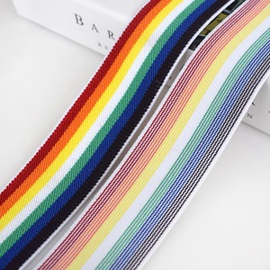 Deepeel KY582 2/2.5/3.8CM DIY May May Phụ Kiện Trang Trí Vành Đai Váy Cầu Vồng Sọc Đàn Hồi Ban Nhạc - Product Image 3