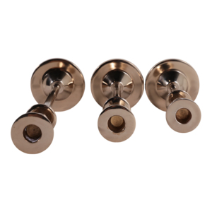 Set di tre portacandele in metallo, moderni e alti, per centrotavola e decorazioni per la casa - Product Image 6