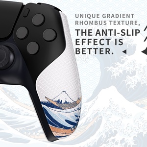 PlayVital Split Design the Great Wave Anti-Skid Sweat-Absorbent Premium <b>Grip</b> for PS5 <b>Controller</b> - Product Image 4