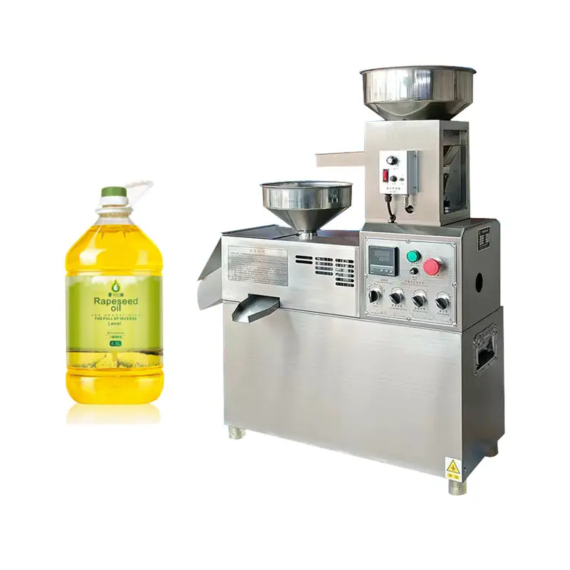 Máquina de extração de óleo de sementes de sésame, imprensa fria de aço inoxidável comercial