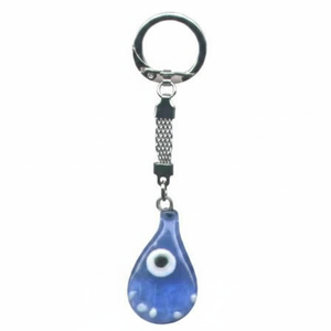Porte-clés yeux maléfiques en verre 9x3 cm Accessoire décoratif unique et élégant - Product Image 2
