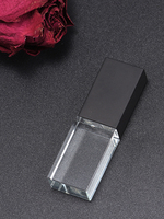 Flash Drive USB 3.0 Asli 32GB Baru Transparan Kristal Bentuk Persegi Panjang untuk Hadiah Pernikahan Perak