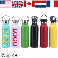 Gourde isotherme portable en acier inoxydable de style transfrontalier, surdimensionnée, moderne et minimaliste, pour le sport et la course en extérieur