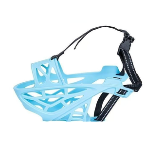 Mascherina per cani in plastica regolabile di lusso traspirante e imbottita Anti-leccatura e Anti-morso per animali domestici con stampa maschera per cani - Product Image 4