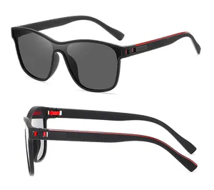 DL Glasses Trendy Retro Men Polarized Sunglasses Manufacturers Wholesale Square Fishing One-piece TAC Driving Sun Glasses