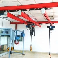 Prix de la grue à poutre monorail, grue manuelle aérienne monorail, grue de levage aérienne, Chine, 1 tonne, 2 tonnes, 3 tonnes, 5 tonnes, 1 ensemble fourni