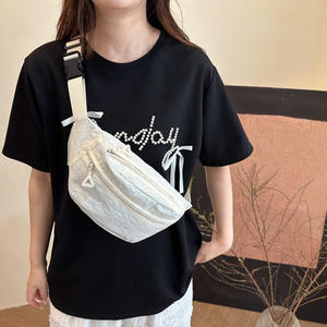 Riñonera minimalista de moda para estudiantes escolares, riñonera personalizada para mujer, bandolera de un solo hombro, riñonera deportiva para chicas jóvenes al aire libre - Product Image 4