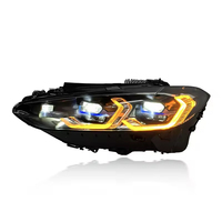 JY - Luces LED Personalizadas de 12 V para Automóviles y Señales de Giro para BMW Serie 4 G22 G82 (2021-2024), Amarillo/Blanco/Ámbar, Conexión Plug and Play, Faro Delantero G22