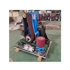 Tự động rộng vành đai Sander nước ướt nhôm thép không gỉ Máy chà nhám phẳng máy bay đánh bóng máy xay cho kim loại