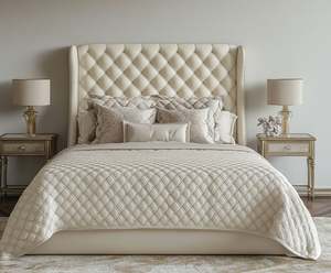 Nouveau design de meubles sur mesure de haute qualité rembourrés cadre de lit de luxe Queen King Size - Product Image 4