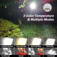 Brightenlux pliable multifonctionnel gradation Camping lampe de travail trépied Rechargeable magnétique LED Portable lumière de travail avec crochet