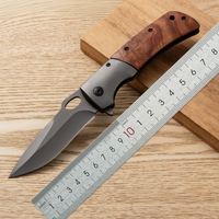 Couteau pliant 3Cr13 gris avec revêtement en titane, outil de camping en plein air EDC