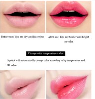 Rouge à lèvres purifiant, avec changement de couleur à la température, pour cosmétiques, gelée fleur, baume, vente en gros