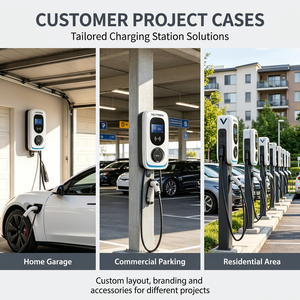 Nouvelle station de recharge pour véhicules électriques intelligente 11 kW, type 2, murale, personnalisation de la <span class=keywords><strong>couleur</strong></span>, pour usage domestique, garage, usage commercial, AC11SX - Product Image 5