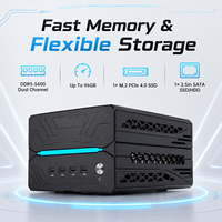 Mini PC de jeu avec processeur Intel Core i5 i7 i9 RTX 5060 Ti 16 Go DDR5, ordinateur de bureau compact pour la conception IA, le travail CAO et l'utilisation 3D