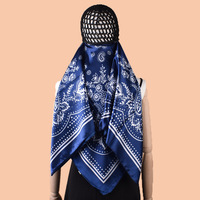 Foulard carré en maille pour cheveux pour femme - Bandeau de maintien pour la tête en polyester pour le soin nocturne et le coiffage, bonnet de nuit