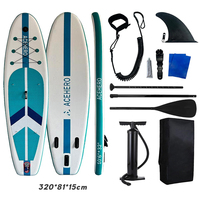 Planche de paddle gonflable Drop Stitch, plusieurs couleurs, antidérapante, résistante à l'usure, style rayé, pour sports nautiques en plein air
