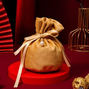 Trendy Custom Drawstring Recyclable 5*7CM Multicolor Velvet Jewelry Pouches for <b>Watches</b> <b>Rings</b> Necklaces Bracelets Glasses - Product Image 5